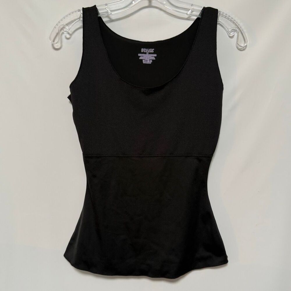Spanx black tank top Shapewear size medium 22" length